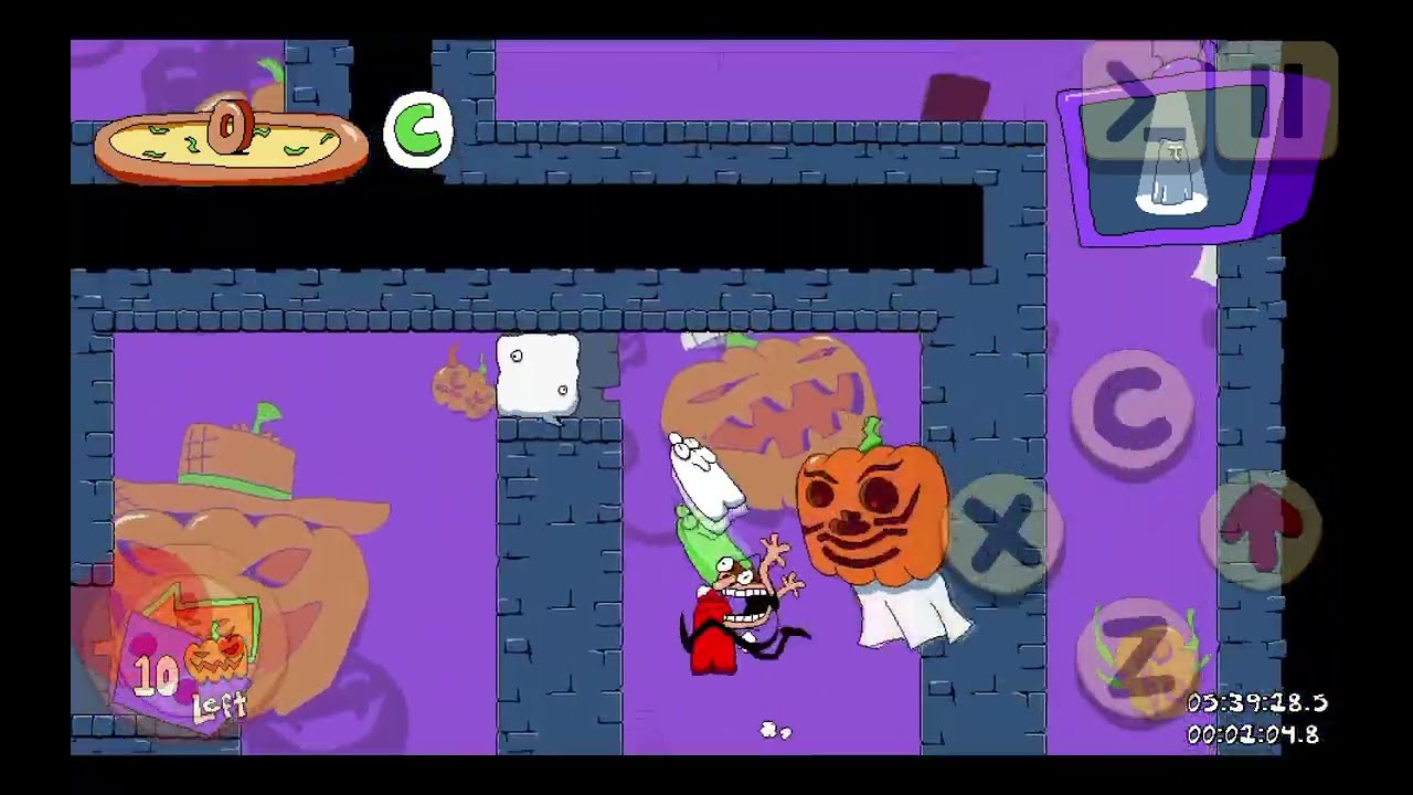 Pizza Tower Tricky Treat Run! (RAW FOOTAGE) Ft. Fake Peppino