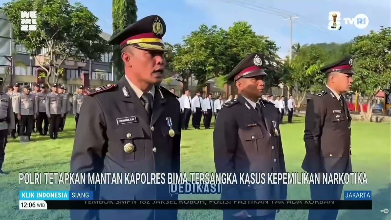 Polri Tetapkan Mantan Kapolres Bima Tersangka Kasus Kepemilikan Narkotika