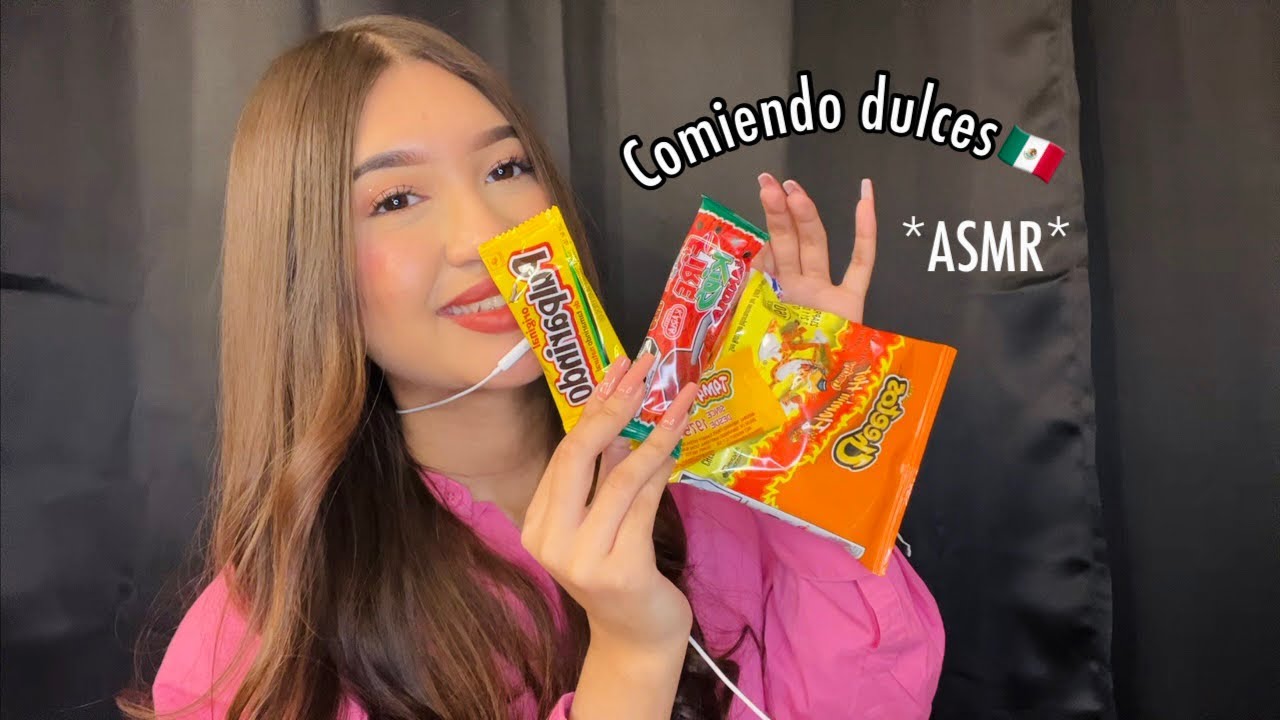 Comiendo dulces Mexicanos ( eating sounds) 🍭🍬
