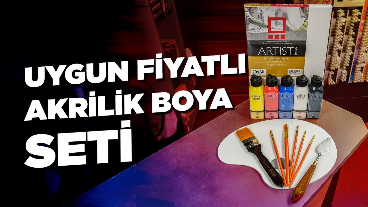 YENİ BAŞLAYANLAR İ&Ccedil;İN AKRİLİK SETİ HAZIRLADIK..!