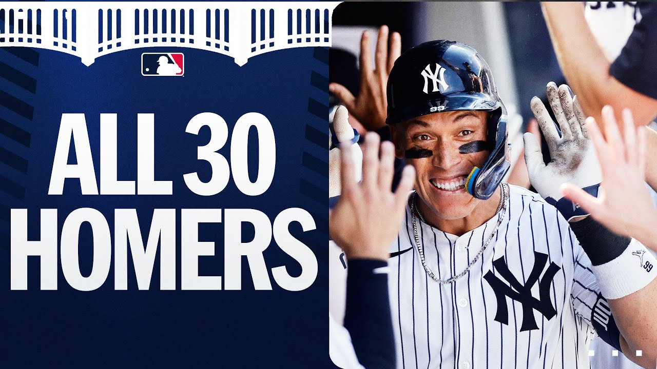 ALL 30 of Aaron Judge's 2025 home runs so far for Yankees! 💪
