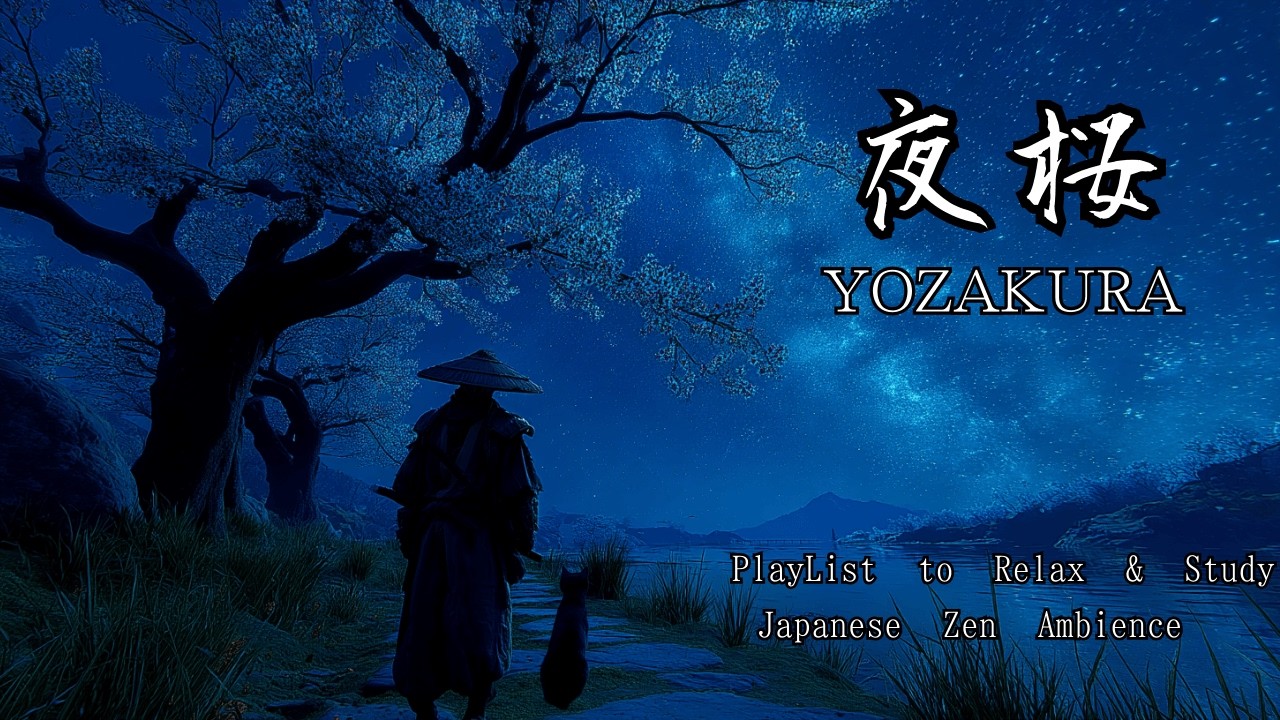 【Zen PlayList】 夜桜 - YOZAKURA | Zen - Traditional Japanese Music PlayList to Study & Relax