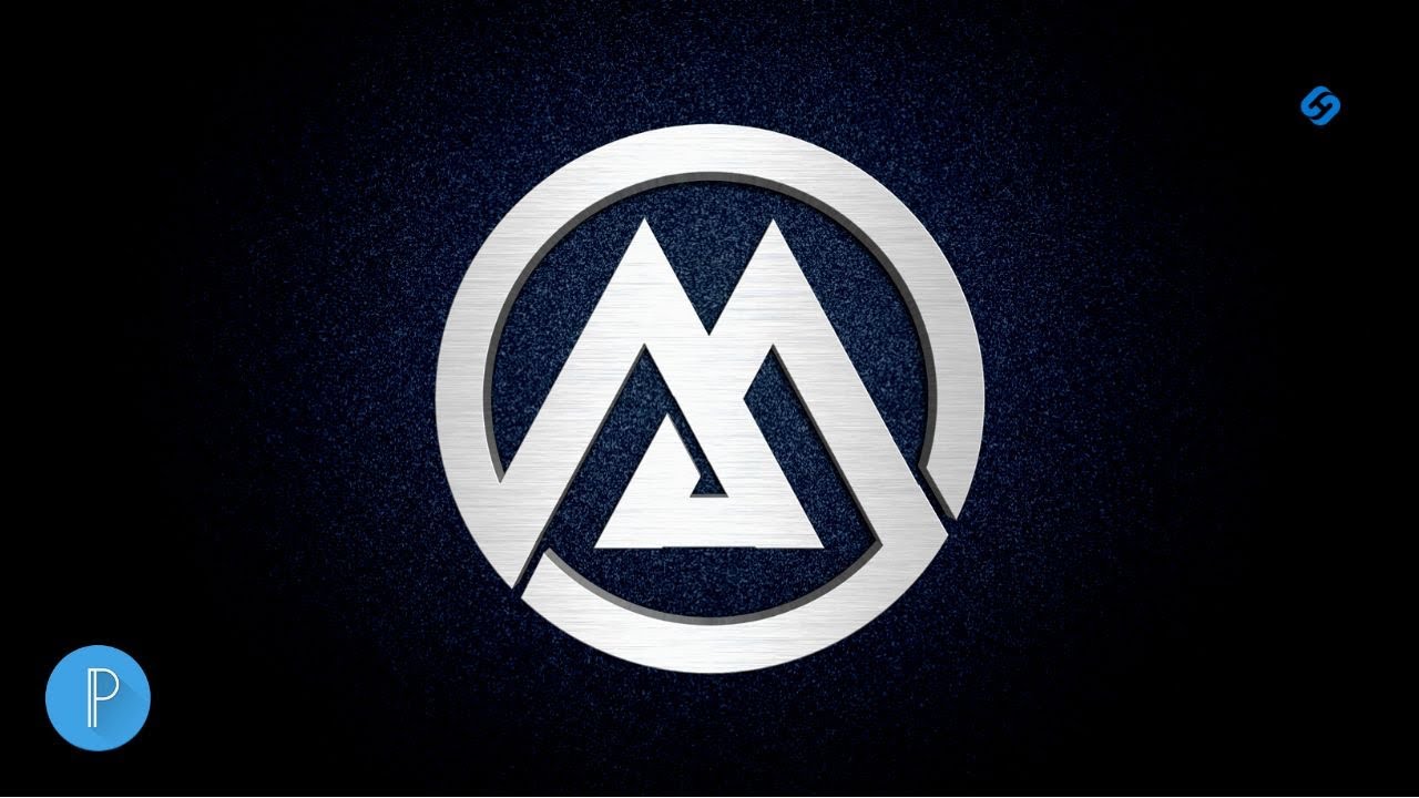Professional Logo Design | How to Make 3d Logo on Pixellab | Letter M Logo