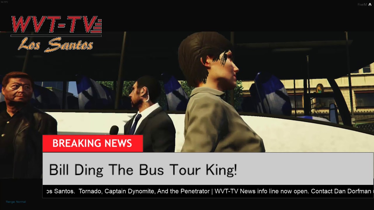 WVT-TV Dan Dorfman Bill Ding the  Bus Tour King