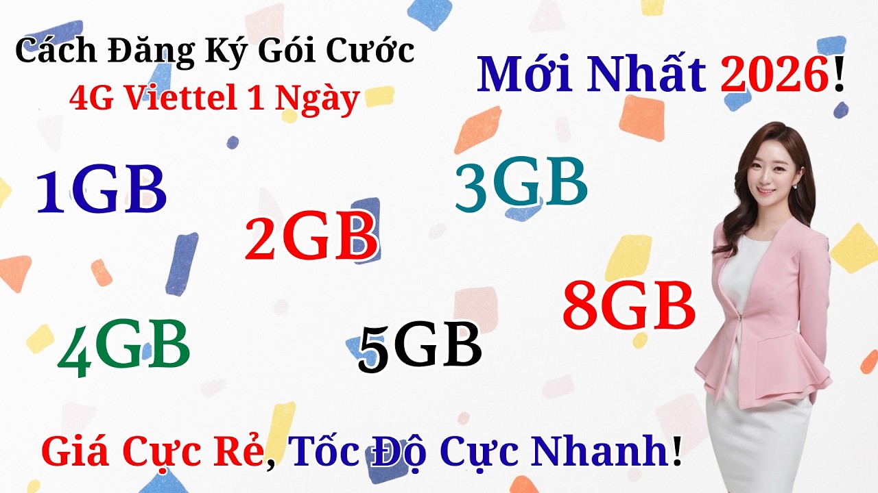 Cách Đăng Ký Gói Cước 4G Viettel 1 Ngày 2GB 4GB 5GB 8GB – Giá Cực Rẻ, Tốc Độ Cực Nhanh! #trending