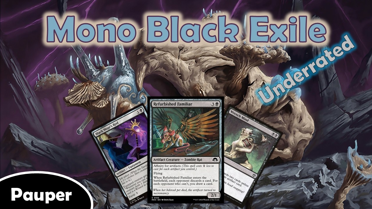 Mono Black Exile | When Discard Is Not Enough | Pauper Match Gameplay | MTGO