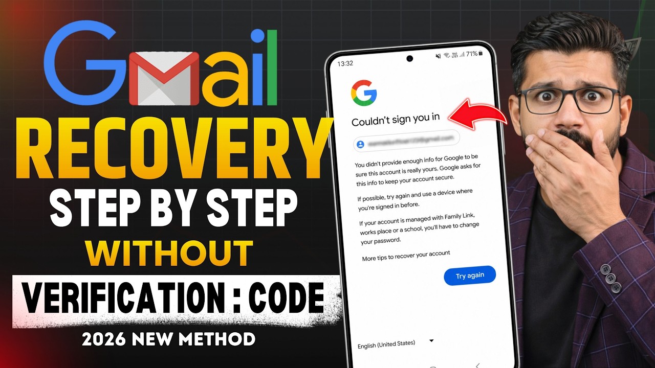How to Recover Gmail account | Gmail Recovery without Verification Code | 2 Step Verification Gmail