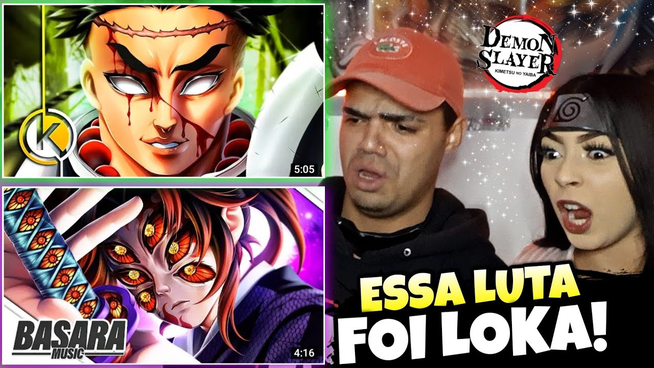React • Deus da Lua | Kokushibo (Demon Slayer) | Basara + Gyomei - Inabalável | Okabe