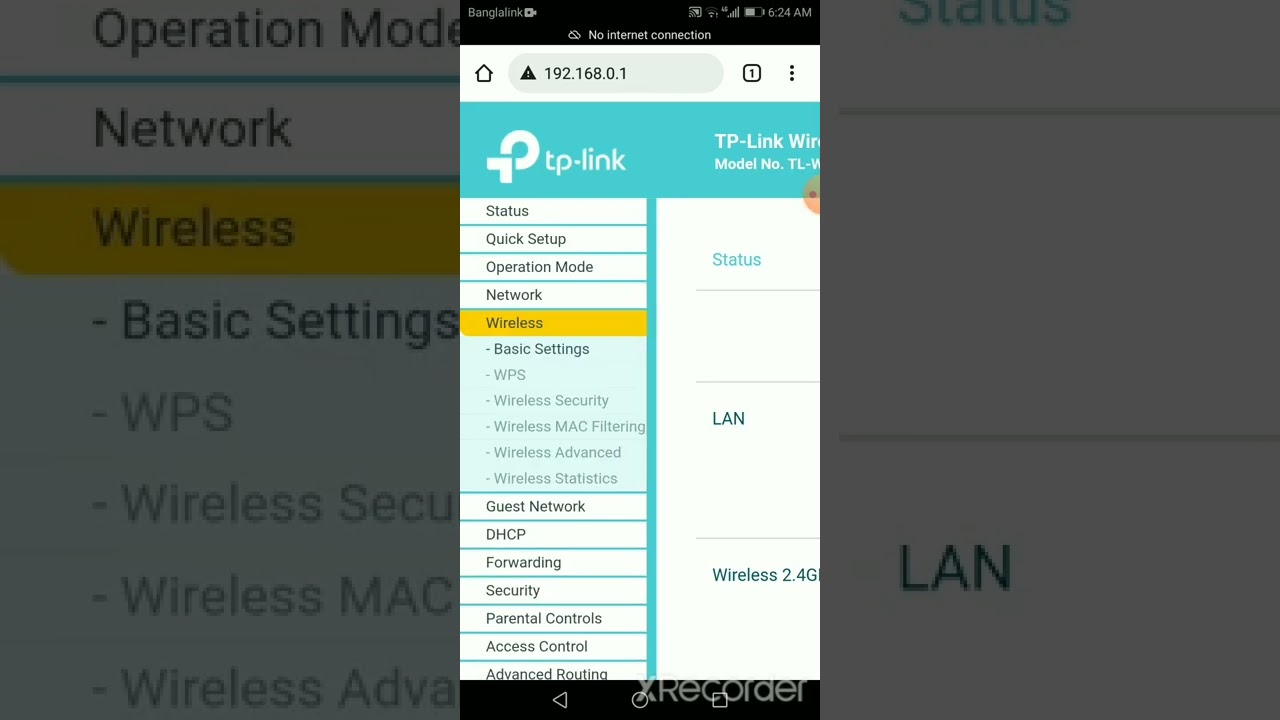 TP LINK WR841N router channel change