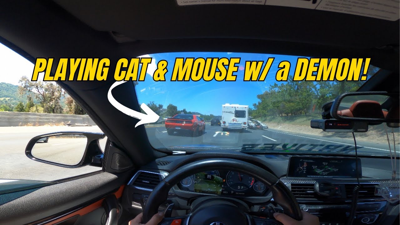 Chasing SRT Demon in my F82 M4! | POV [4K]