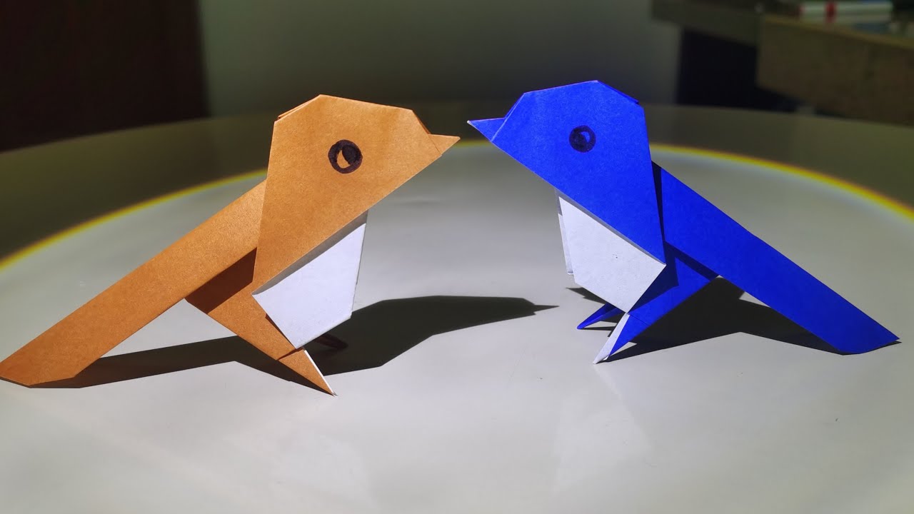 Origami Magpie Tutorial: How to Fold a Lucky Blue Bird 🪶✨ Easy Origami |Step-by-Step Paper Craft
