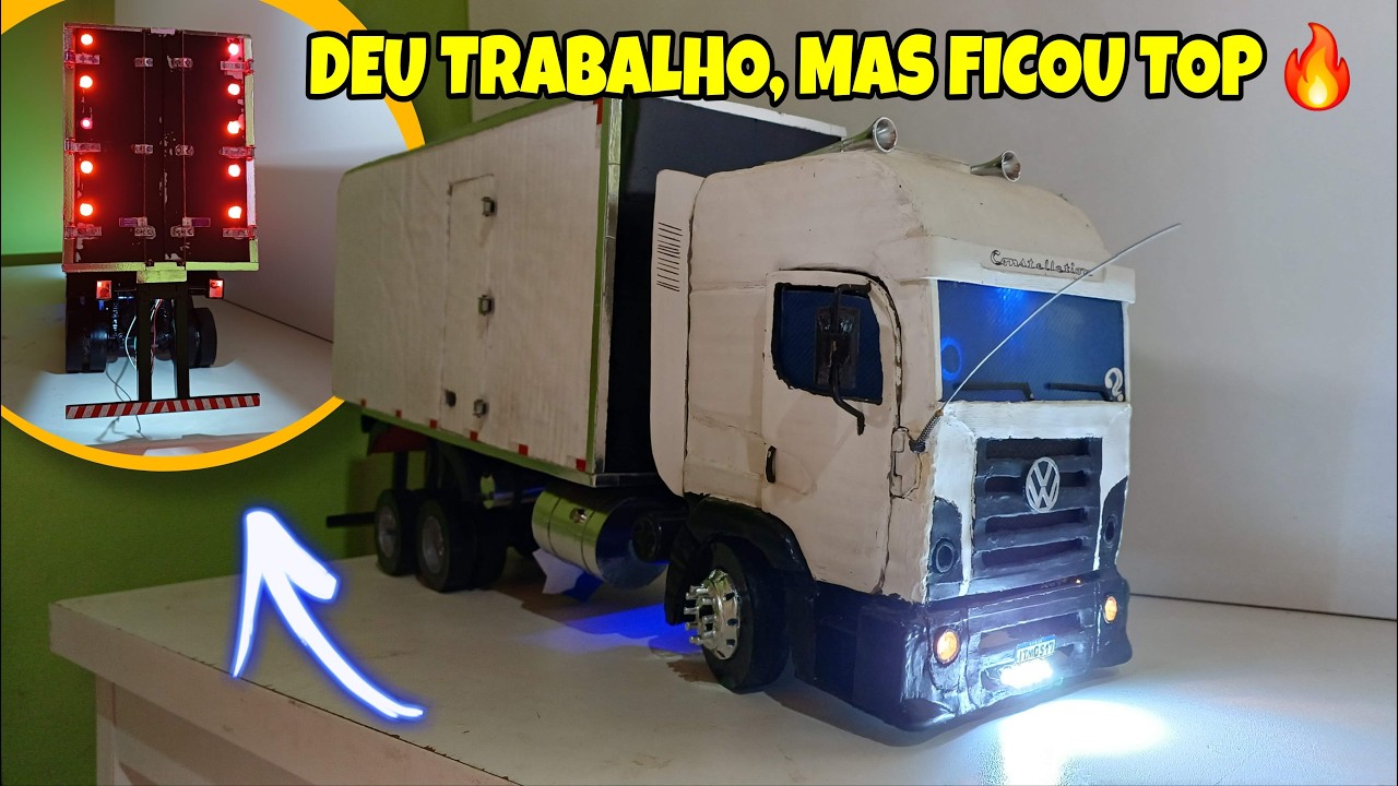 💡 INSTALEI LED NA MINIATURA DE CAMINHÃO E DEU UM TRABALHO DANADO! 😅
