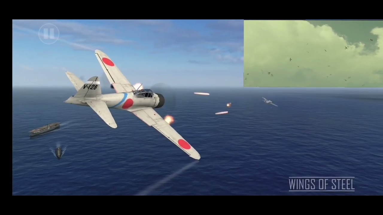 eternal zero battle of midway scene in mobile game