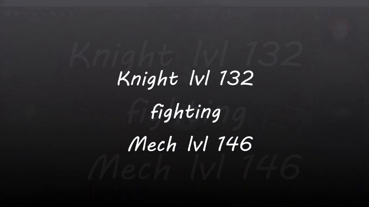 Knight lvl 132 vs Mech lvl 146 / Priston Tale