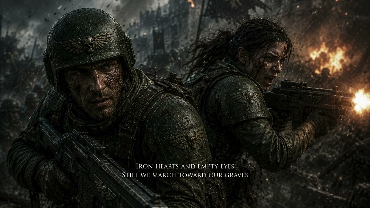 THE LINE REMAINS | Grimdark War Metal Anthem | Imperial Guard Last Stand