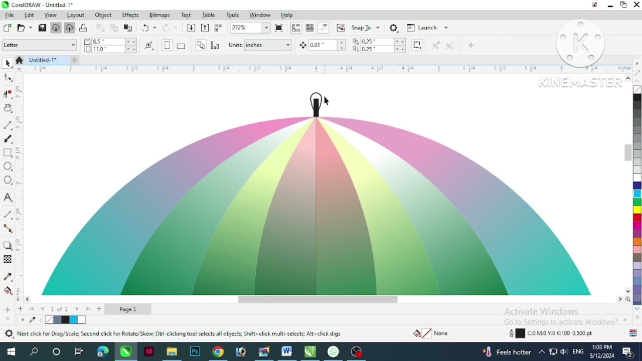 Umbrella Design in Coreldraw x7 Simple Method 
