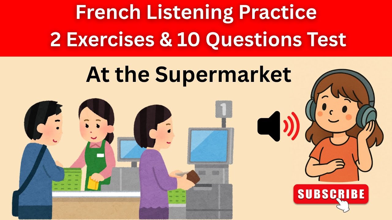 French Listening Test with English Translations A1-A2 | French Listening Oral Comprehension Exercise