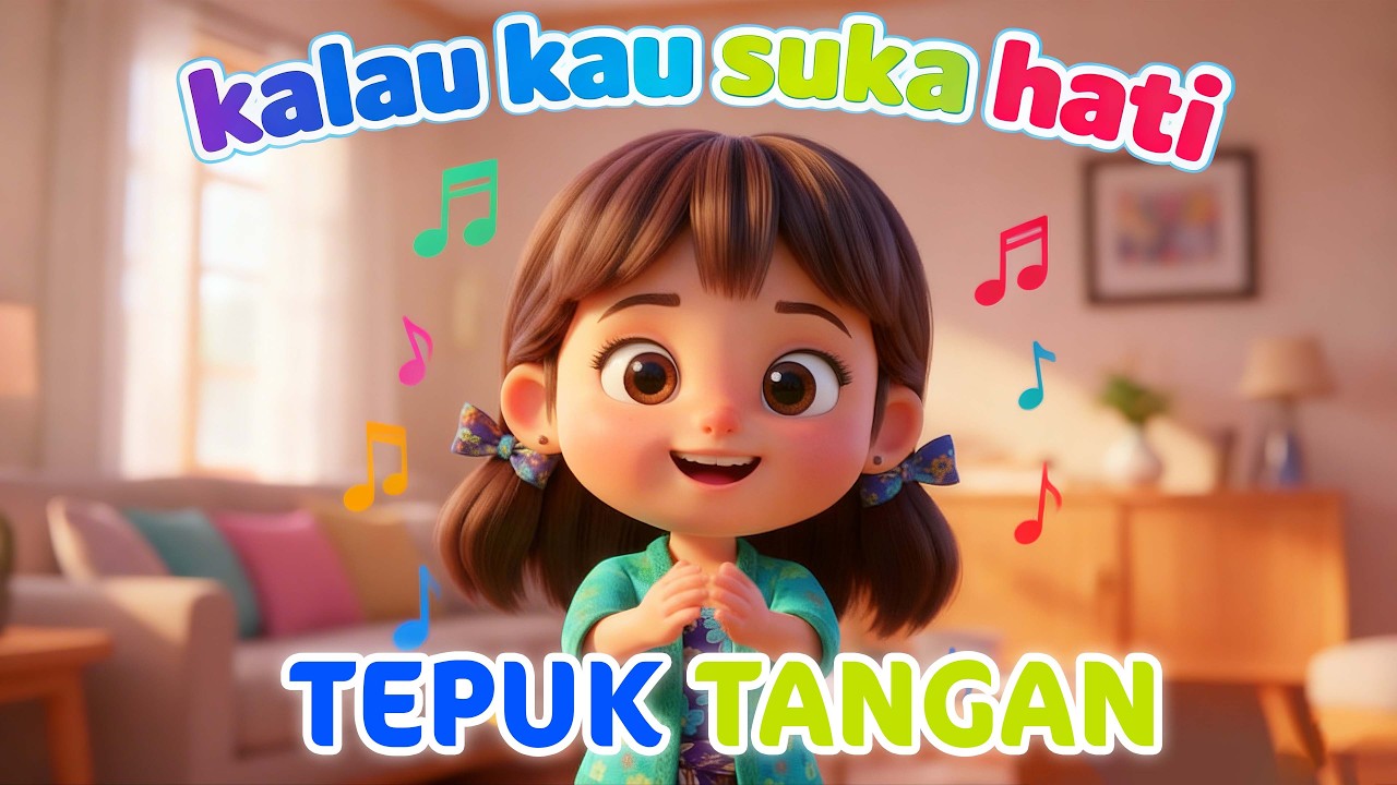 Kalau Kau Suka Hati tepuk tangan🙏😁 - Nursery Rhyme - Lagu Anak - Animasi 3D Lucu !!