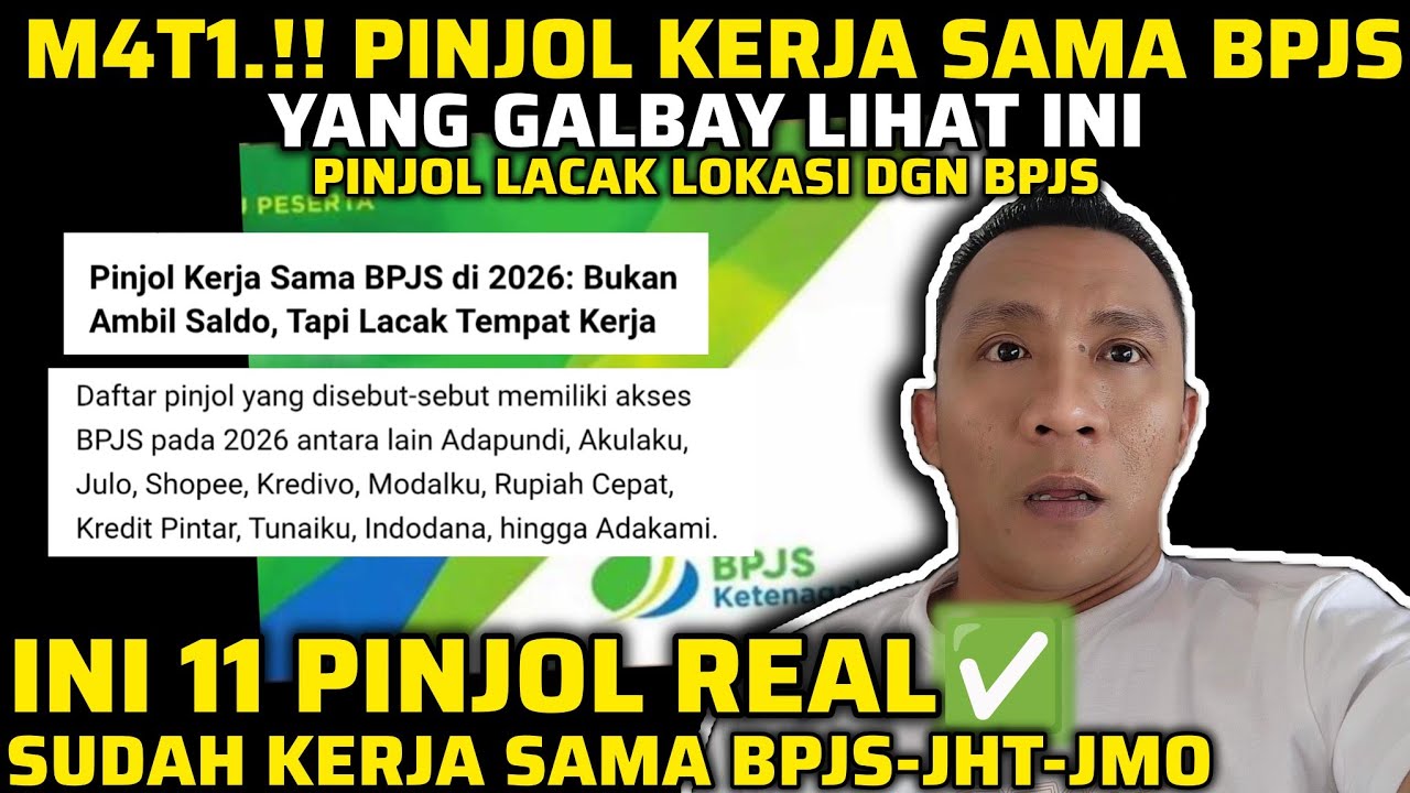 H4NCUR.!! 11 PINJOL LEGAL INI RESMI KERJA SAMA DGN BPJS,Akulaku Julo Shopee Adapundi Adakami dll..