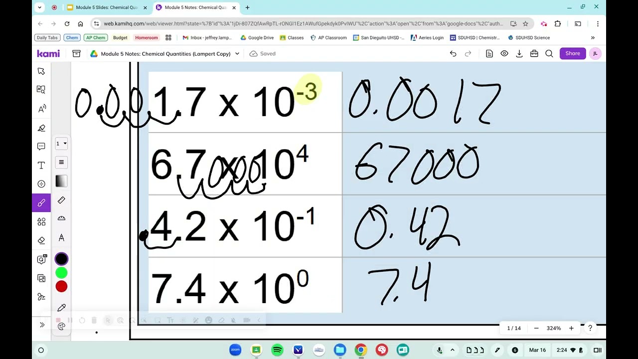 Module 5 Notes: Scientific Notation and Unit Conversions