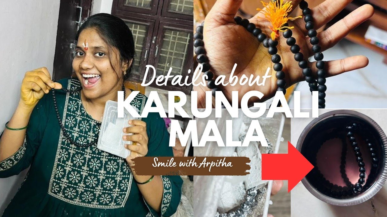 Karungali Mala || details about karungali Mala📿||Vlog-39||@arpithaarua_offical #karungalimala #shiva
