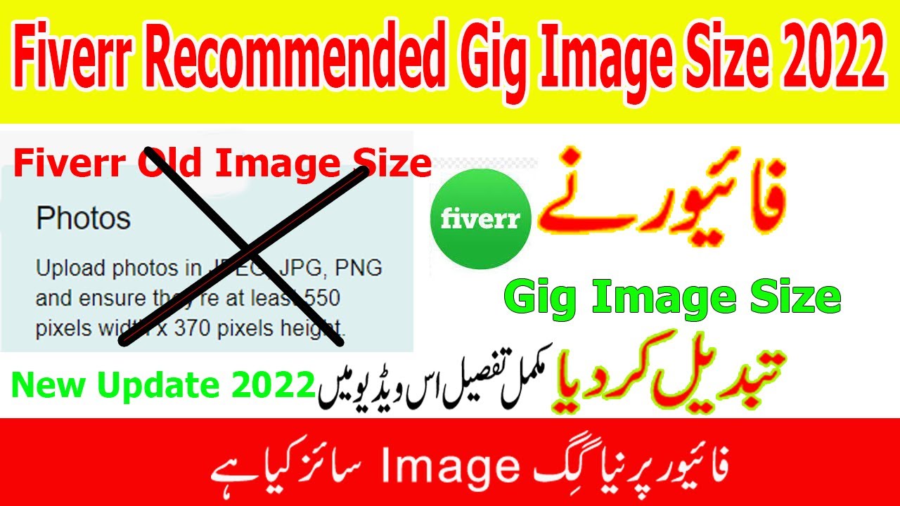 Fiverr Recommended Gig Image Size 2022 I Fiverr new Image Size I Fiverr Tutorial I MKH Technical