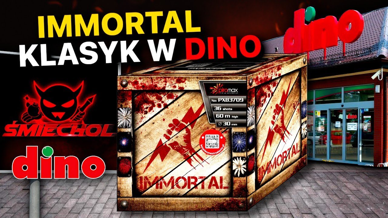 Fajerwerki z Dino wyrzutnia Immortal PXB3709! Klasyk z Dino! 2025/2026