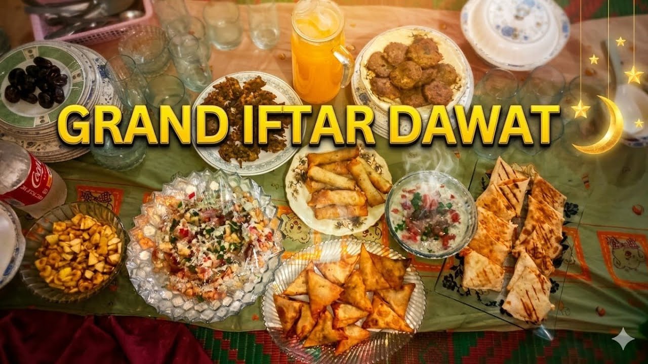 Aaj Hamare Ghar Grand Iftar Dawat 🌙 | Ramadan Special Iftar Table