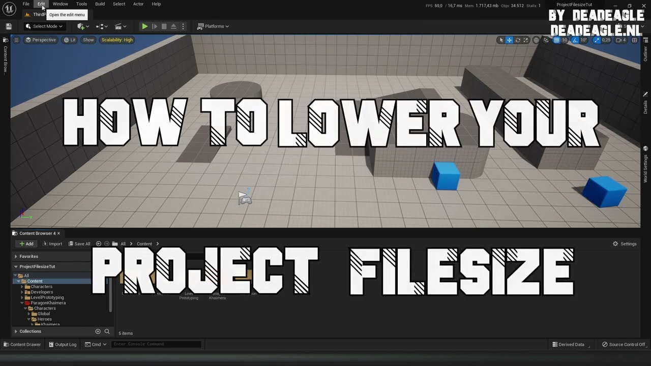 How to lower your Project Build-size in Unreal Engine 5 [UE5 Tutorial] [Remove Unreferenced Assets]