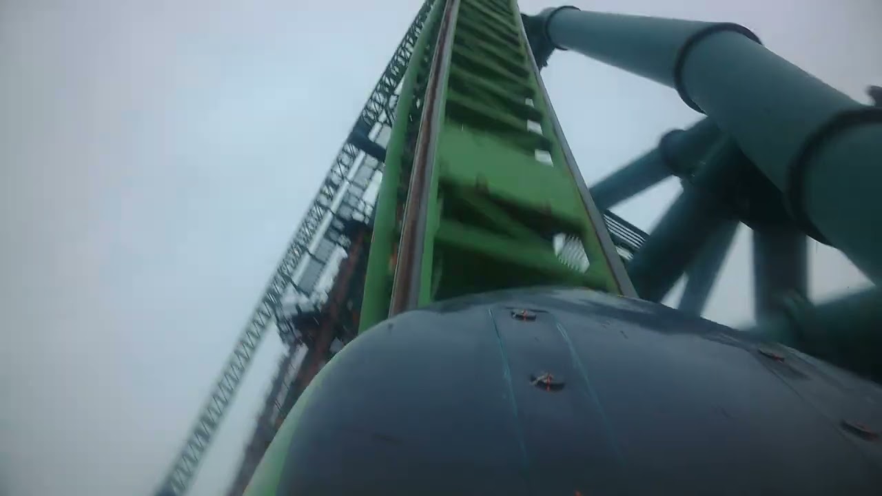 Kingda Ka Front Row 4K Glasses POV Six Flags Great Adventure (LAST DAY)