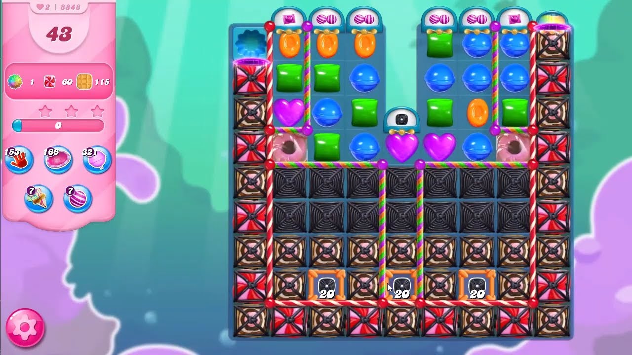 Candy Crush Saga Level 8848 NO BOOSTERS