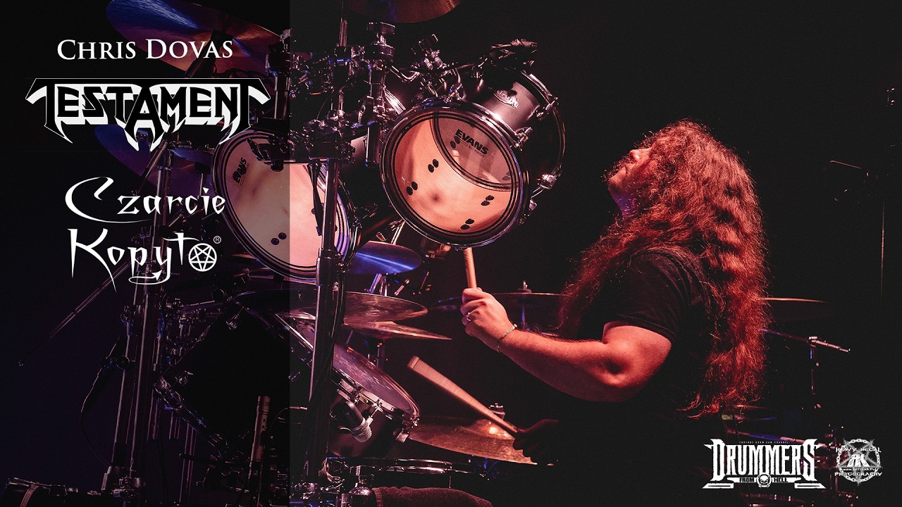 Czarcie Kopyto drum cam   Chris Dovas  @TESTAMENT Shadow People  23 10 2025 Wrocław, Poland