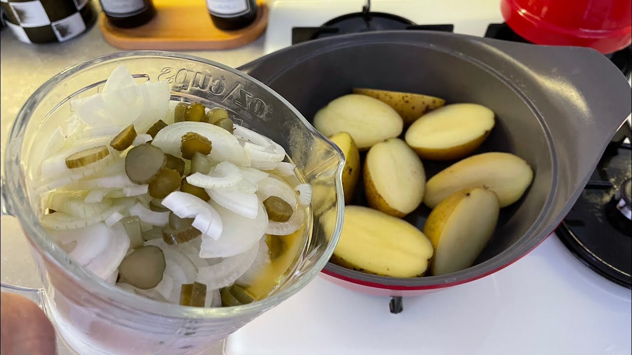 KOMŞU GÜNÜNDE OLAY OLAN PATATES SALATASI, HERKES TARİFİNİ SORDU :) ALMAN USULÜ PATATES SALATASI
