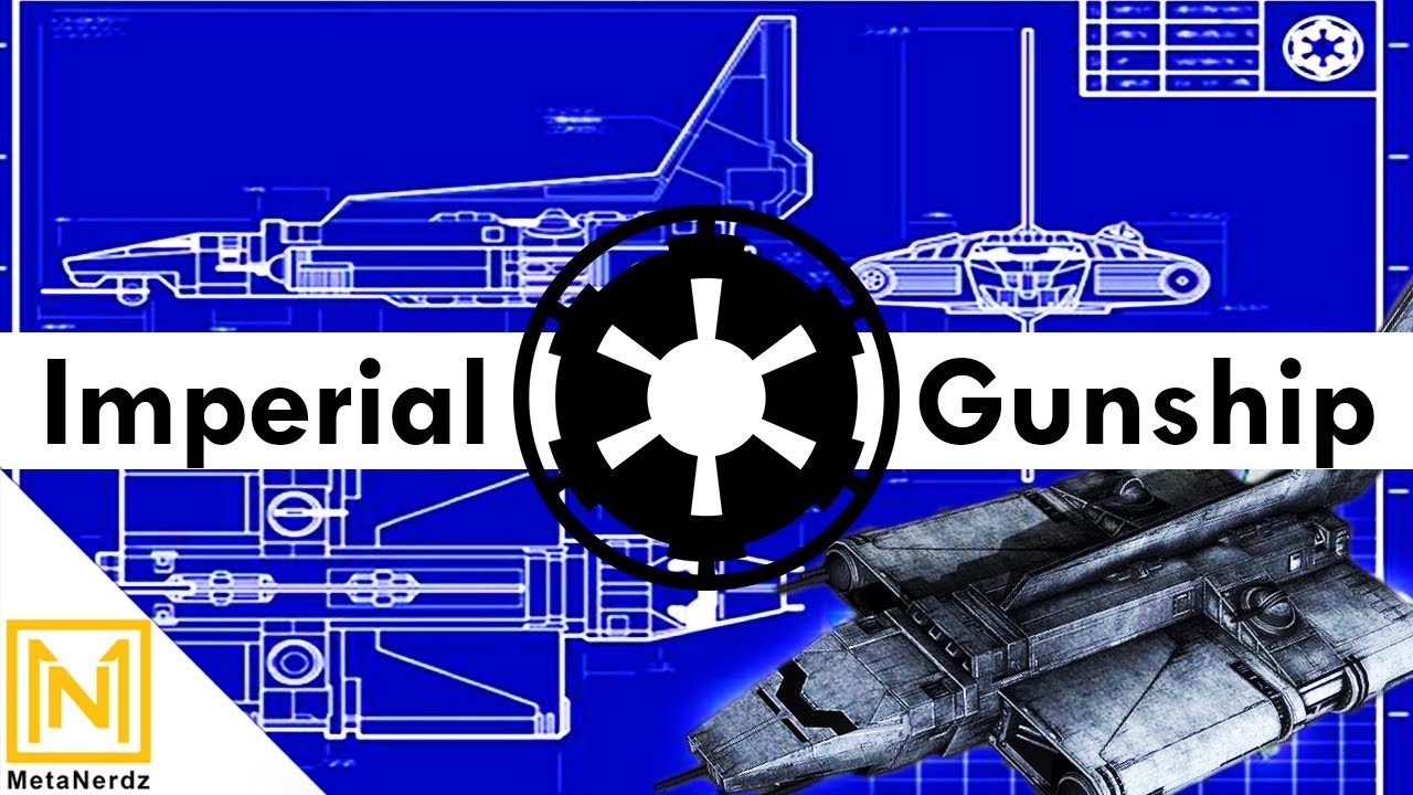 Lambda Shuttle Goes GUNSHIP | Imperial Ye-4 gunship | Star Wars Ships