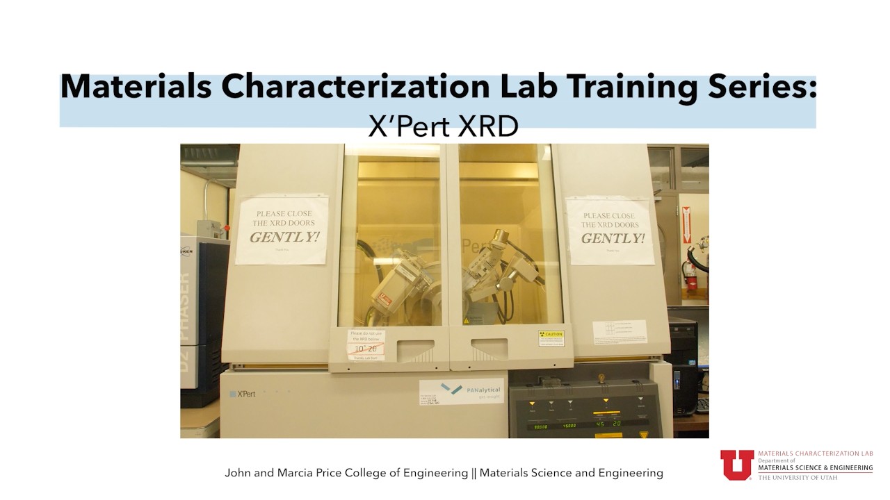 X'Pert XRD MCL training