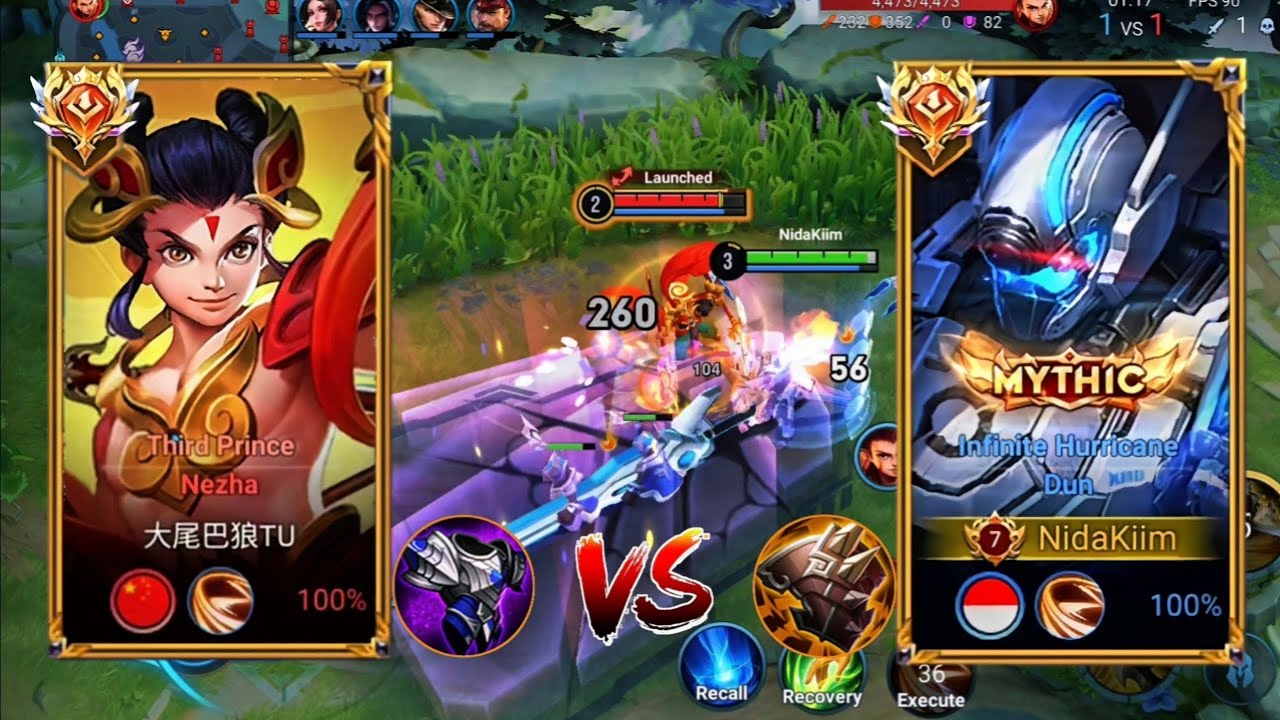 DUN VS NEZHA NEW META (BEAST AGAINST DEMON) CLASH LANE TUTORIAL NEW LIFESTEAL BUILD - HONOR OF KINGS