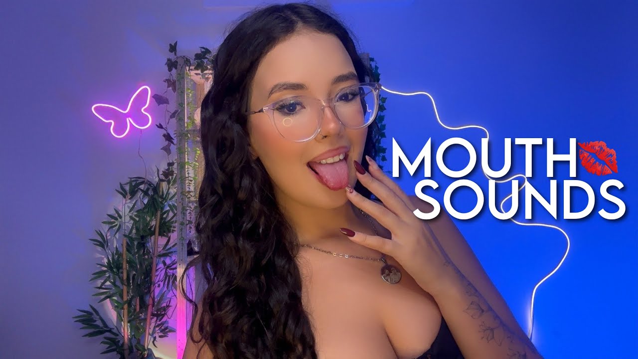 ASMR - 1H SONS DE BOCA DELICADOS 👄(com chuva) | mouth sounds 