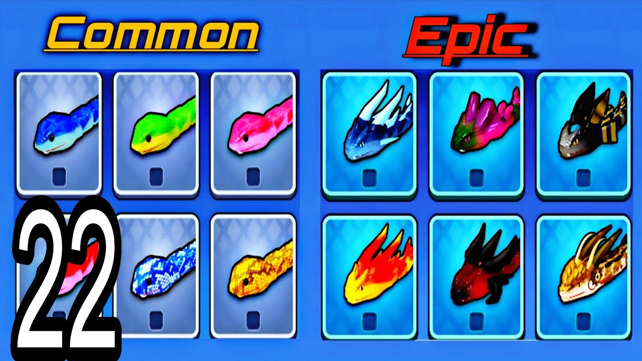 Snake Clash IO Common vs Epic Snake Skins Comparison | Which One is Best? #22🐍🔥