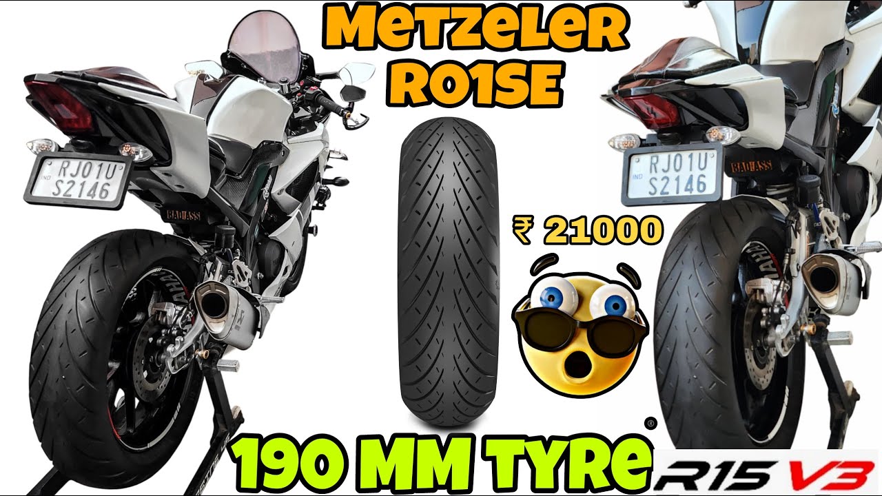 190 MM tyre Installating in R15 v3 / Largest tyre in R15 v3 💀