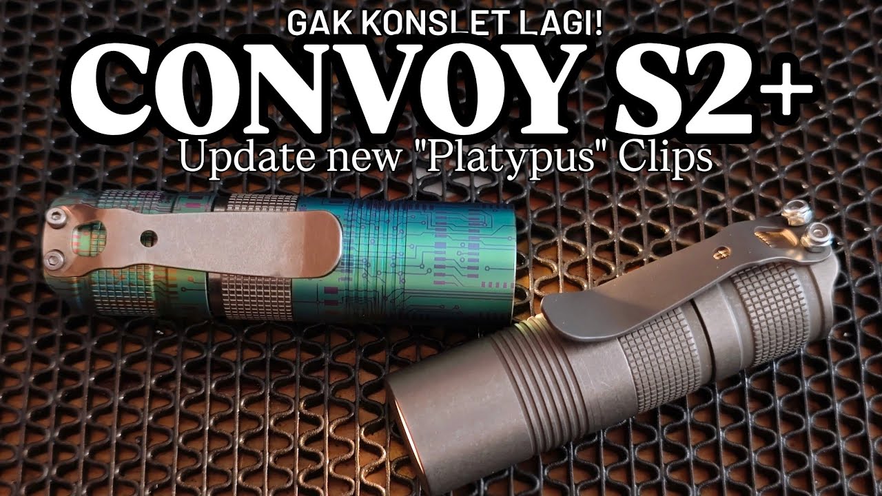 Update Convoy S2+ Ti SMO VS OP Reflector with Reylight Clip #edcflashlight #convoys2plus #flashlight