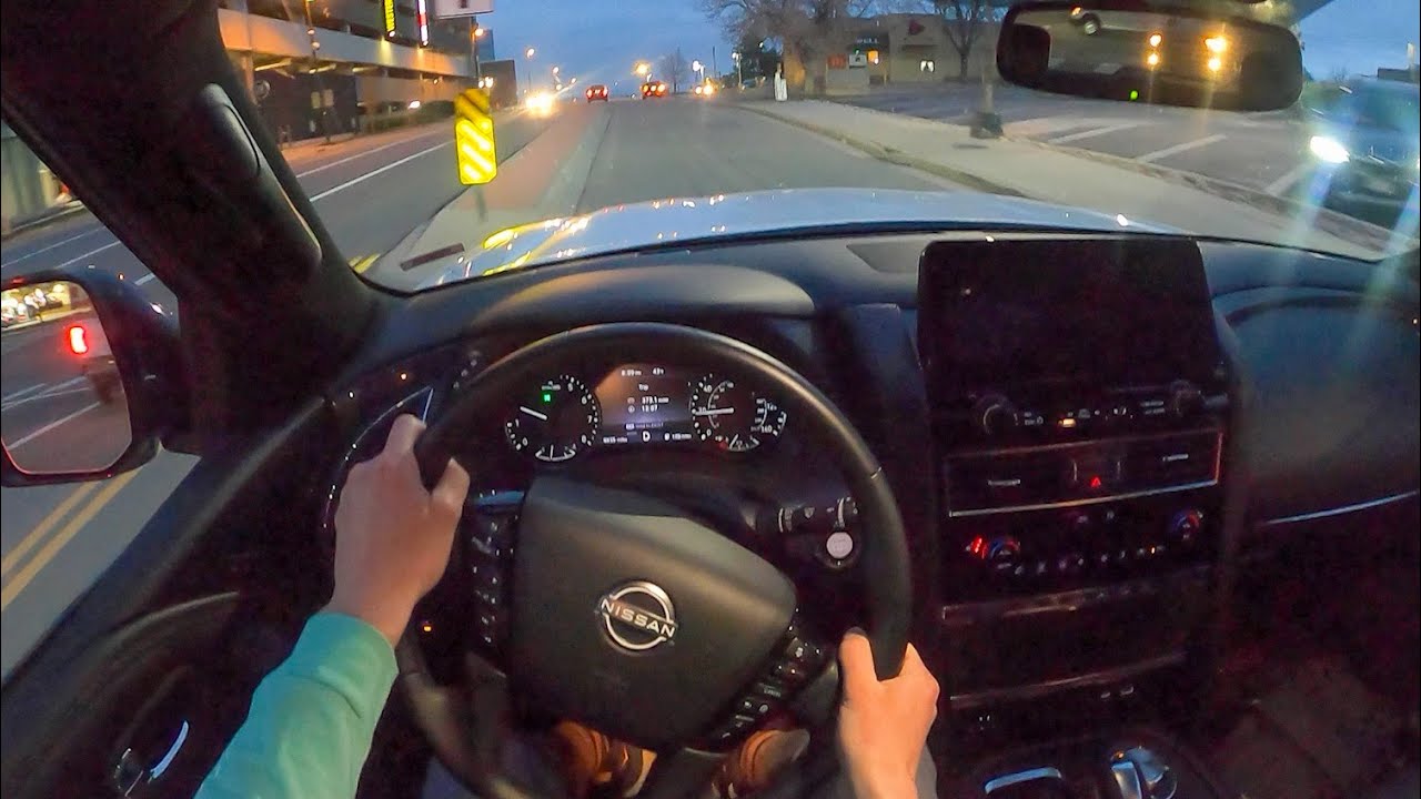 2022 Nissan Armada SL - POV Night Drive (Binaural Audio)