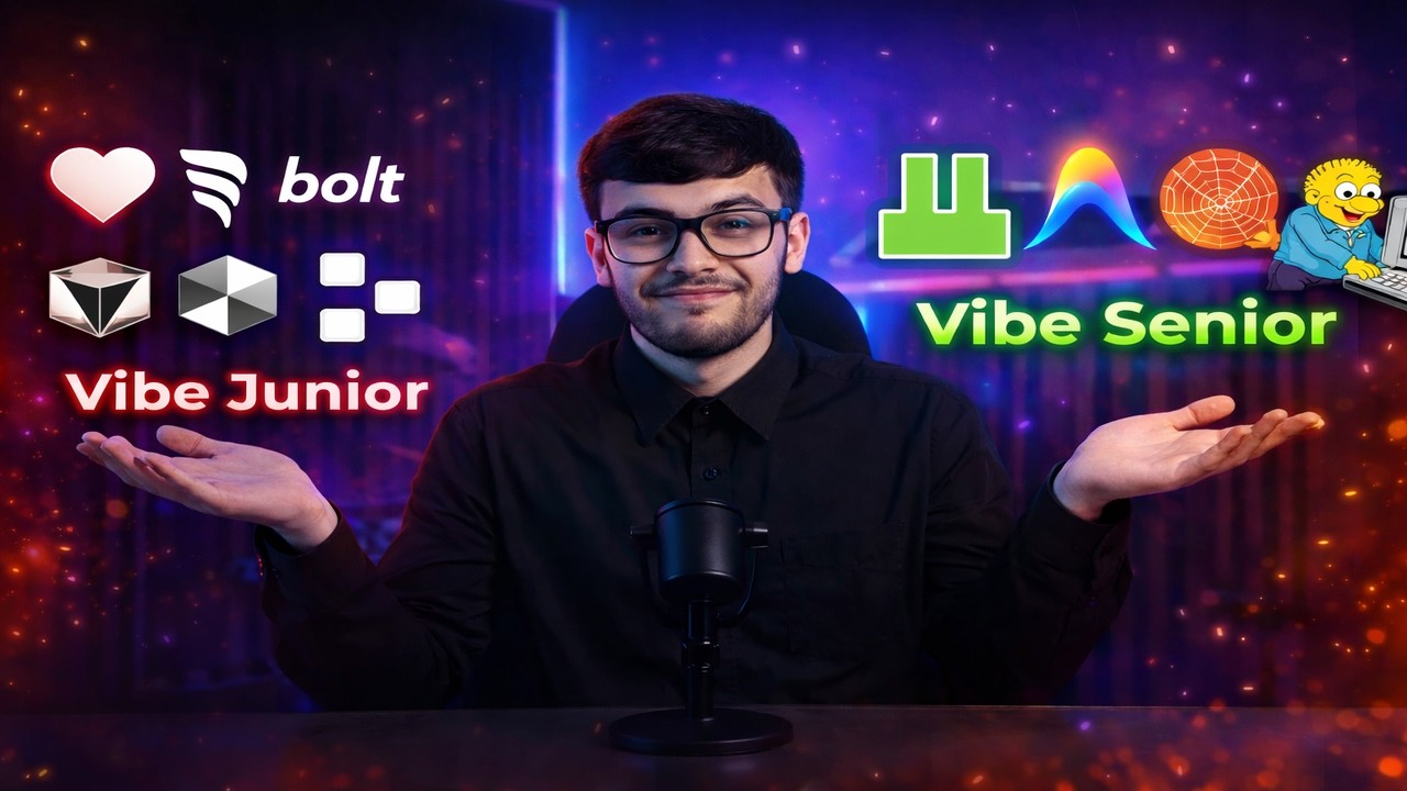 ESSAS FERRAMENTAS SEPARAM VIBE CODER JUNIOR X VIBE SENIOR (AGENTES AUTÔNOMOS TRABALHAM PARA VOCÊ)