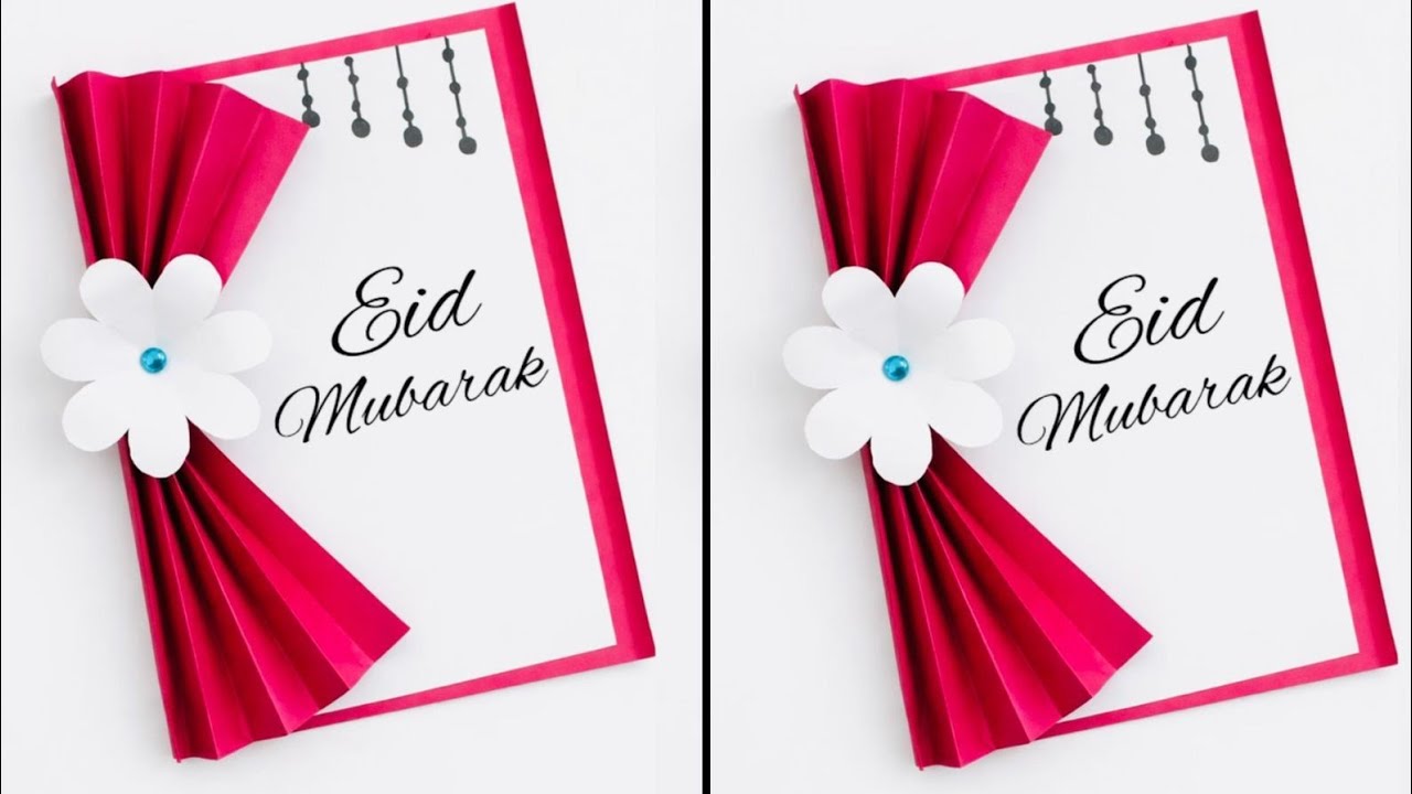 Easy & beautiful card for Eid / Eid Mubarak Card Making / Eid Mubarak greeting card / Eid Crafts