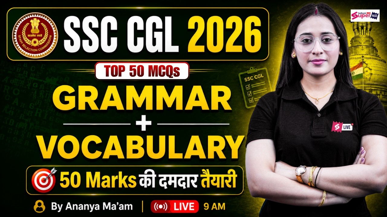SSC CGL 2026 | Grammar + Vocabulary MCQs for SSC CGL | SSC CGL English Classes 2026 | Ananya Mam #1