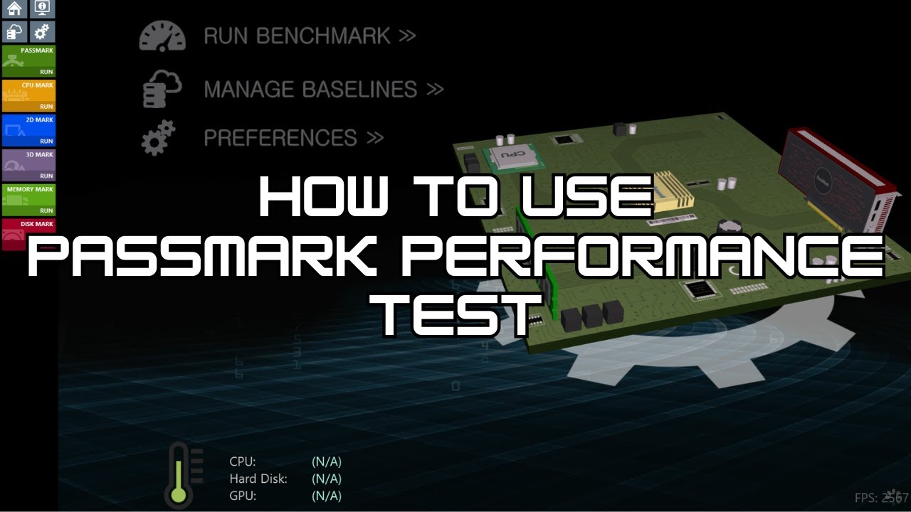 How To Use Passmark Performance Tests | Tutorial