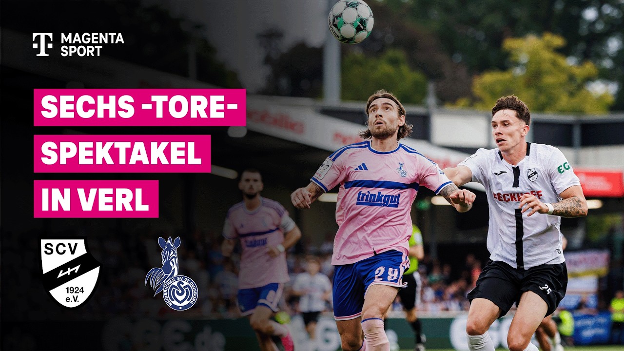 SC Verl - MSV Duisburg, Highlights mit Livekommentar | 3. Liga | MAGENTA SPORT