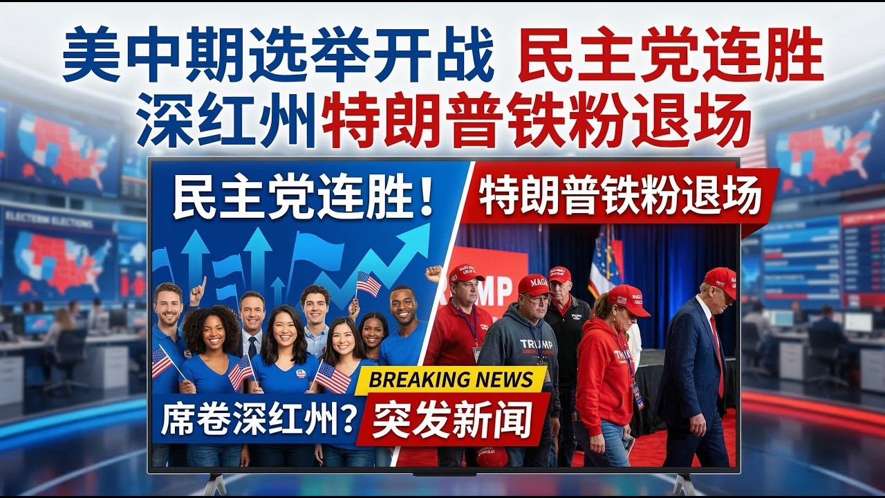 美中期选举开战 民主党连胜 深红州特朗普铁粉退场