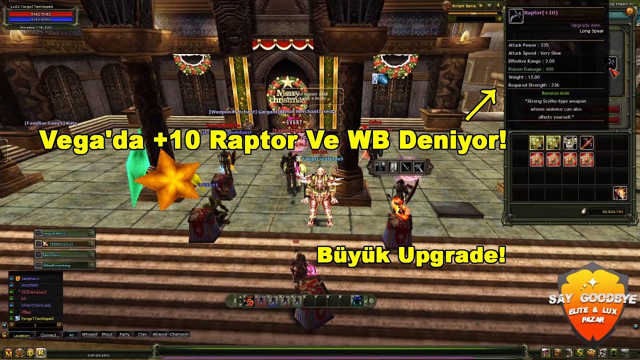 ForqoTTenHopeS - Vega'da +10 Raptor Ve WB Deniyor! | Knight Online