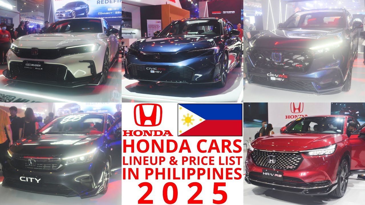 Honda Cars Lineup & Price List in Philippines 2025 | Civic Type R, Civic e:HEV, CR-V & More