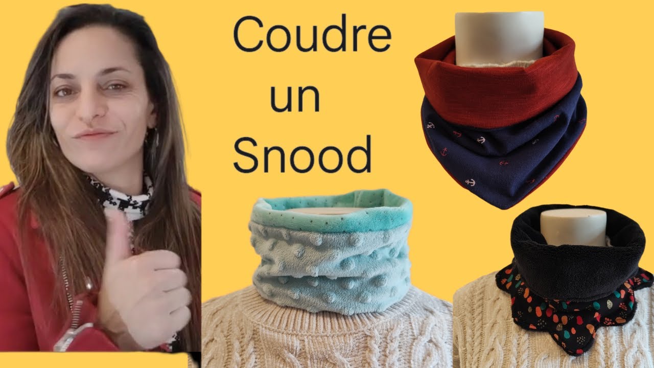 Savoir coudre un Snood Tour de cou Tuto couture